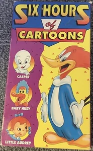 Six Hours Of Cartoons VHS, 1991, Casper, Woody Woodpecker, Made In USA - Bild 1 von 3