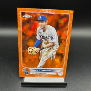 2022 Topps Chrome Sapphire #550 Trea Turner Orange /25 Los Angeles Dodgers - Bild 1 von 2