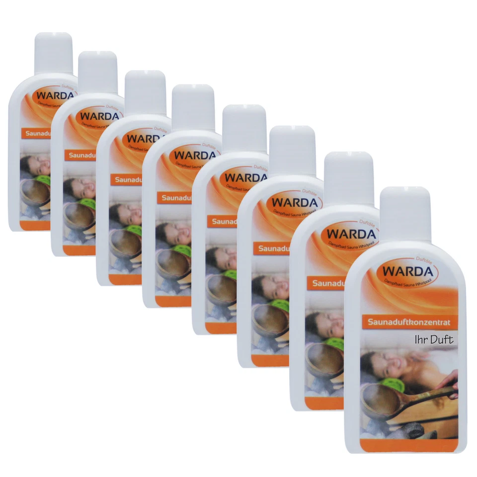 Warda Saunaaufguss Saunaduft 8x 200 ml freie Duftwahl Saunduftkonzentrat