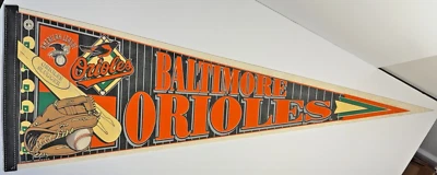 VINTAGE Baltimore Orioles Pennant 30 X 12 (made by WinCraft) made in USA Foto 1 de 4