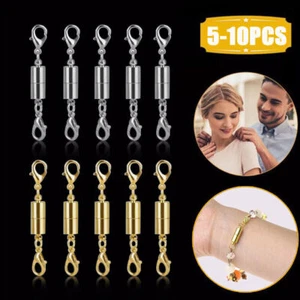 5/10PCS Lobster Clasp Jewelry Necklace Claw Magnetic Bracelet DIY Hook Connector - Picture 1 of 19