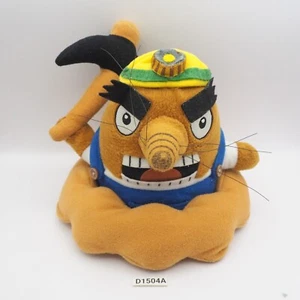 D1504A Animal Crossing  Mole Sanei 2005 Plush 6" Toy Doll Japan Mr. Resetti - Picture 1 of 10
