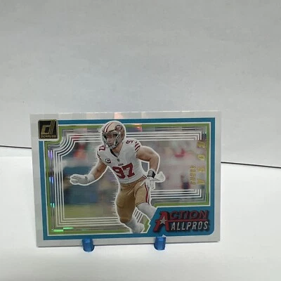 2023 Panini Donruss Nick Bosa Action All Pros Allpros Insert SP AAP-7 49ers - Image 1 of 2