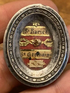 Reliquien & Medaillon Silber & Reliquienschrein & XIX Eme Jahrhundert & Devotion - Bild 1 von 7