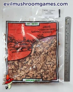 Cork Boulders, Model Railway Scenic Scatter Rocks wargames Javis JBOULD scenery - Picture 1 of 1