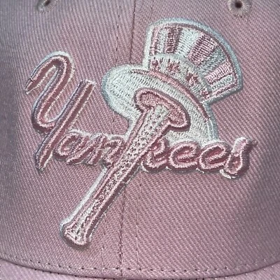 Yankees pink baseball hat cap New York American Needle professional 7 Model Wool - Image 1 of 4