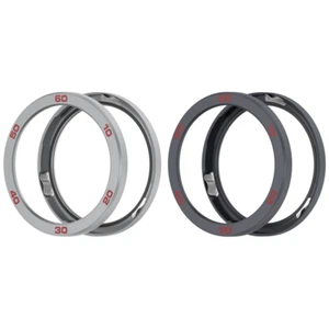 Metal Bezel Replacement Ring Tempered Glass Film for CMF Watch Pro 2(Silver Red) - Photo 1 sur 9