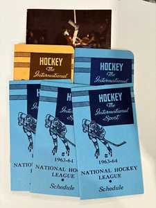 6 Hockey Schedule/Rulebooks from the 1960's. See description - Picture 1 of 7