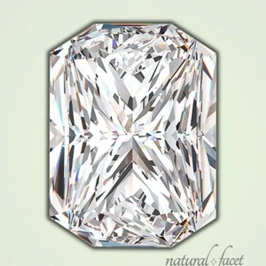 1.74 Carat F/SI2/Ideal Polish Radiant Cut AGI Certified Diamond 8.34x5.97x4.09mm - Picture 1 of 4