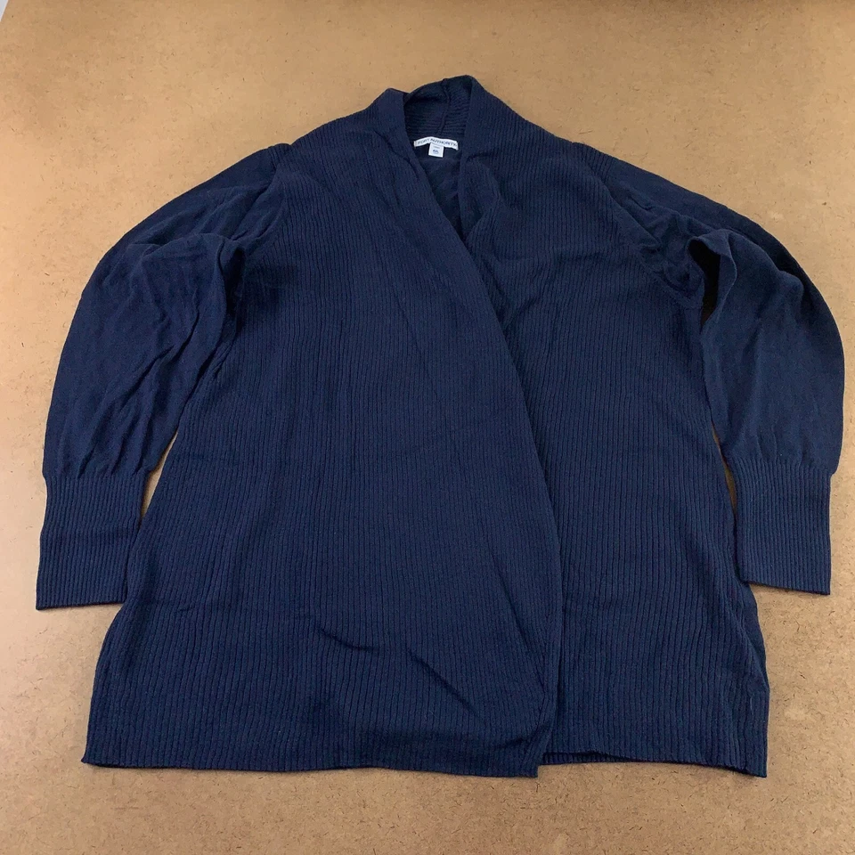Cárdigan Port Authority Damas Talla 4XL Azul Marino Tejido Acanalado Frente Abierto LSW289 Nuevo Foto 1 de 4
