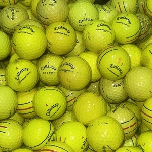 50 pelotas de golf amarillas Callaway Triple Track ERC/cromo mezcla suave - 2A Shag AA - Imagen 1 de 7