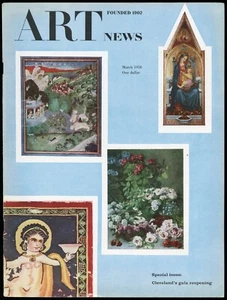 MARCH 1958 ART NEWS MAGAZINE, CLEVELAND MUSEUM GALA REOPENING, GAUGUIN - Picture 1 of 1