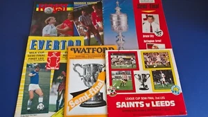 VARIOUS LEAGUE CUP SEMI-FINAL PROGRAMMES please choose - Picture 1 of 10