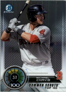 2018 Bowman Chrome Scouts Top 100 #BTP32 Michael Chavis