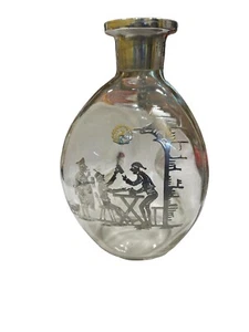 Silverplate Overlay Design  Clear Bottle - Picture 1 of 10