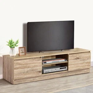 Artiss TV Cabinet Entertainment Unit Stand Storage Shelves 160cm Pine Charles - Picture 1 of 8