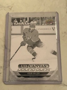 2024-25 Cubierta Superior Serie Extendida Young Guns Lona Negro Adam Wilsby - Imagen 1 de 1