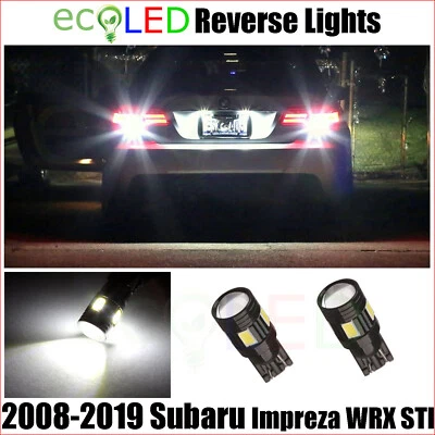2 bombillas LED de reversa blancas para Subaru Impreza STI WRX 921 2008-2020 Foto 1 de 4