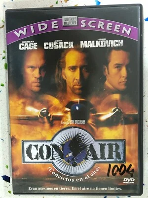 Con Air DVD Nicolas Cage John Cusack John Malkovich Español Inglés Alemán - Image 1 of 3