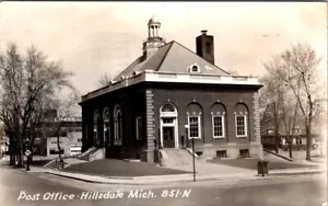 HILLSDALE, MICHIGAN - OFICINA DE CORREOS - ANTIGUA POSTAL CON FOTO REAL - Imagen 1 de 2