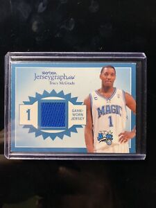 2003-04 Skybox Auto graphics Tracy Mcgrady Game Used Jersey SN /350 