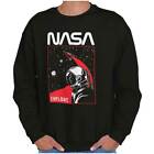 Nasa Astronaut Space Explorer Worm Logo Gift Womens Or Mens Crewneck Sweatshirt