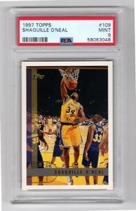 1997 Topps Shaquille O'neal #109 - PSA 9 -MINT - Picture 1 of 2