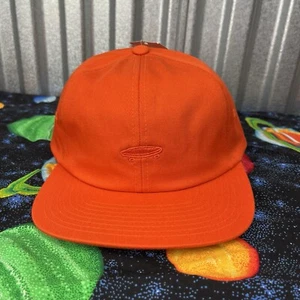 NEW Vans Off The Wall Hat Cap Mens Orange Adjustable Strap Back Logo Skater - Picture 1 of 11