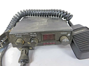 Vtg Realistic TRC-438 Mobile CB Radio with Mic Not Tested - Picture 1 of 3