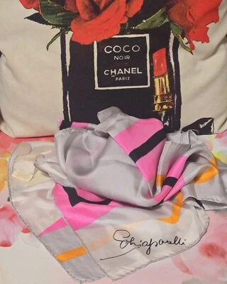 ELSA SCHIAPARELLI ВИНТАЖНЫЙ ШАРФ ОТЛИЧНОМ СОСТОЯНИИ - Изображение 1 из 4