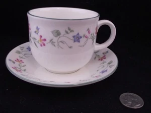ROYAL DOULTON EXPRESSIONS FLORENTINA FLAT BOTTOM CUP AND SAUCER SET - Picture 1 of 5
