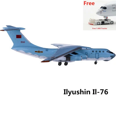 (Very Rare)1:400 AeroClassics AC419766 PLAAF Ilyushin IL-76 21141+Free Tractor - Image 1 of 3