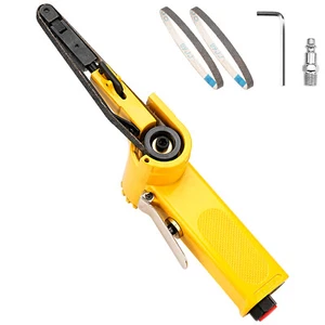 Handheld Air Belt Sander Grinding Machine with 6Pcs 10mm X 330mm Sanding Belt - Picture 1 of 6