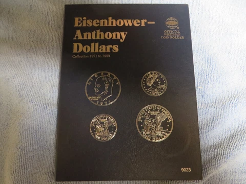 Eisenhower-Anthony Dollar Collection in a Whitman Album Cover