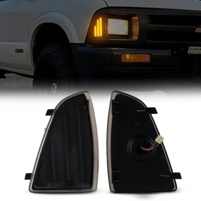 2x Para Chevrolet S10 Blazer Pickup Camioneta LED Marcador Lateral Luz de Señal de Giro Ámbar Foto 1 de 4