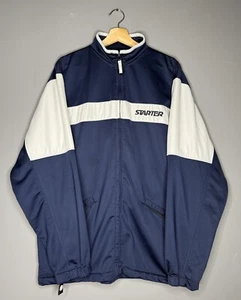 Starter Navy Blue Zip Up Outerwear Jacket Men’s Medium Pre-Owned - Picture 1 of 4
