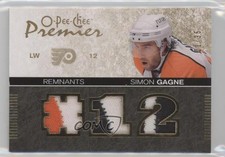 2007-08 O-Pee-Chee Premier Remnants Triples /35 Simon Gagne #PR-GA Triple Patch