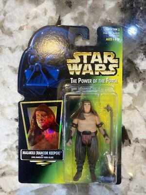 Star Wars Malakili (Rancor Keeper) Action Figure POTF2 - Green Card Hologram - Image 1 of 4