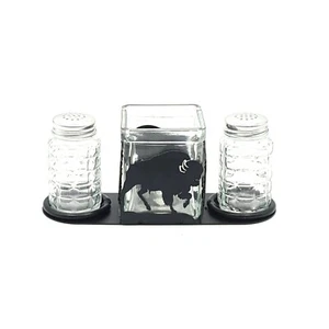 Cabina rancher rustica casa sale e pepe shaker portacandele tema bufalo - Foto 1 di 8