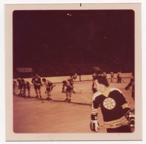 1973 Andre Savard & Bobby Orr Boston Bruins Vintage Hockey Fan Taken Photo NHL - Picture 1 of 2