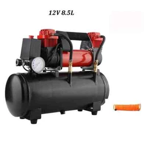 Car Inflatable Pump with Air Tank 12V Mini Air Compressor Small 220v Home Use - Picture 1 of 37