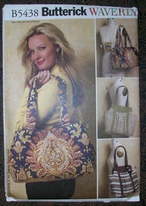 Butterick WAVERLY Vintage 2009 Sewing Pattern 5438 Tote Bag & Cell Phone Case - Picture 1 of 2