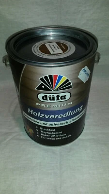 Düfa Holzveredlung Lasur Teak 0,75/2,5 Liter Premium Wasserbasiert für Holz