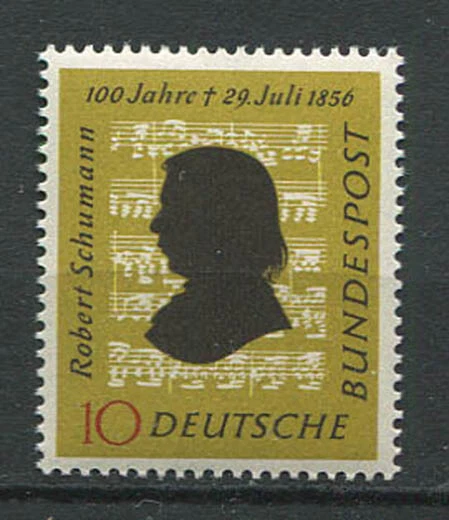 Alemania - RFA: sello de Robert Schumann de 1956 - como nuevo NH Foto 1 de 1