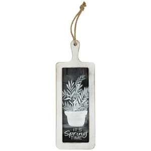 Tabla de cortar floral gris Northlight 10,5" decoración de pared - Imagen 1 de 7