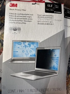 1 3M Privacy Filter For 13.3'' Laptop-  (PF133W9B) - Afbeelding 1 van 2
