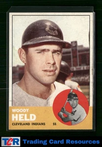 1963 Topps #435 Woodie Held - Picture 1 of 2