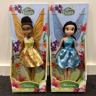Disney Fairies X 2 Paquete Iridessa + Silvermist 23 cm Muñeca de Moda Nueva en Caja Foto 1 de 4