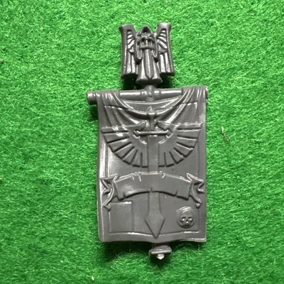 GAMES WORKSHOP Warhammer 40k Space Marines Dark Angels Command Standard Flag Banner Part Bit 🟢