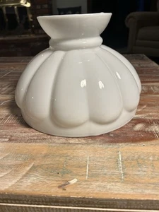Milchglas Melone Schüler Lampenschirm 10" Monteur Top unbenutzter Zustand - Bild 1 von 5